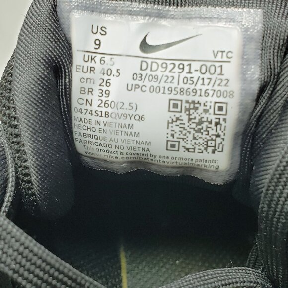 Nike Quest 5 Road Running Shoes Black White Smoke Grey Mens 9 - Picture 11 of 11